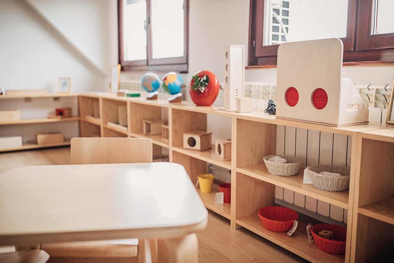 Bright, spacious classroom at Sarah's Montessori